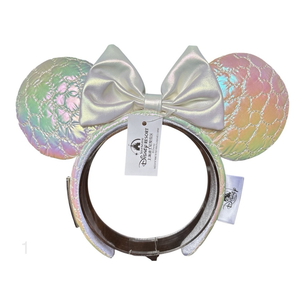 Disney Parks Mickey Mouse Icon Quilted Iridescent Loungefly Ear Headband NWT 1 - Picture 1 of 5